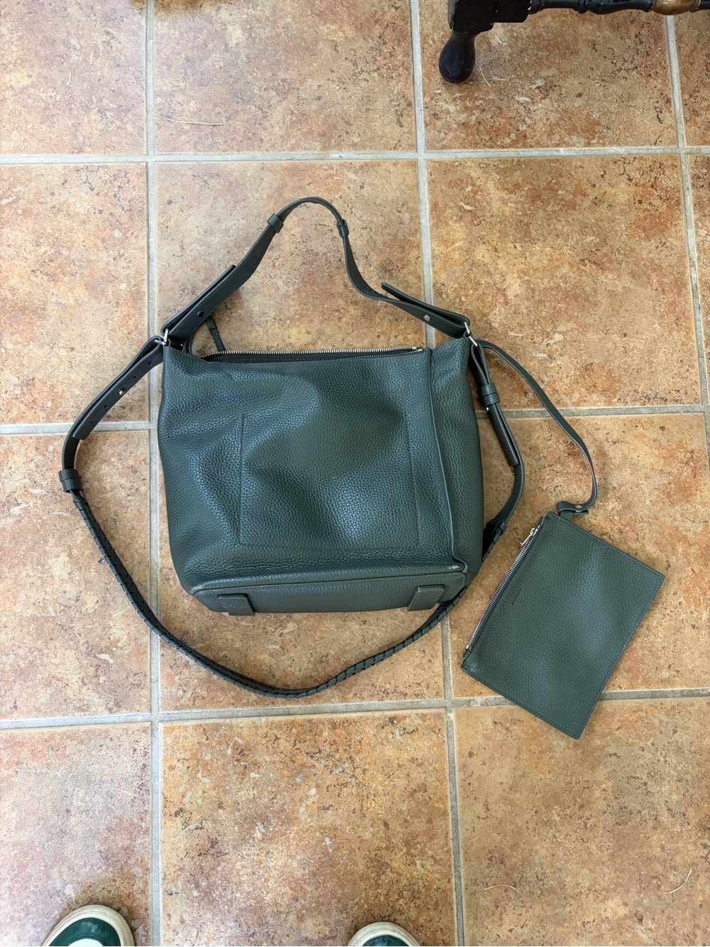 ALL SAINTS Kita Crossbody in Khaki Green